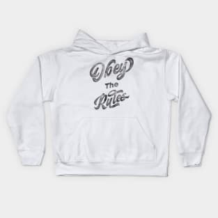 Obey the Rules | Lettering Vibe Kids Hoodie